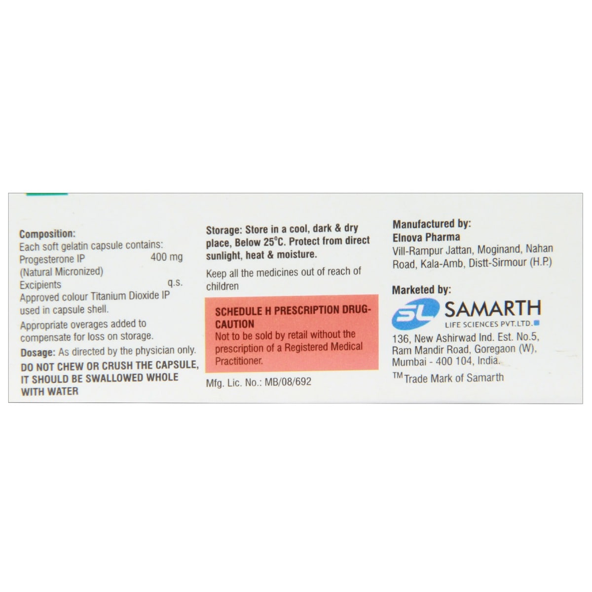 Eugest 400 mg Capsule 10's, Pack of 10 CapsuleS Eugest 400 mg Capsule 10's, Pack of 10 CapsuleS