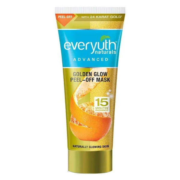 Everyuth Naturals Golden Glow Peel-Off Mask 30 gm | For Glowing Skin | For All Skin Type, Pack of 1