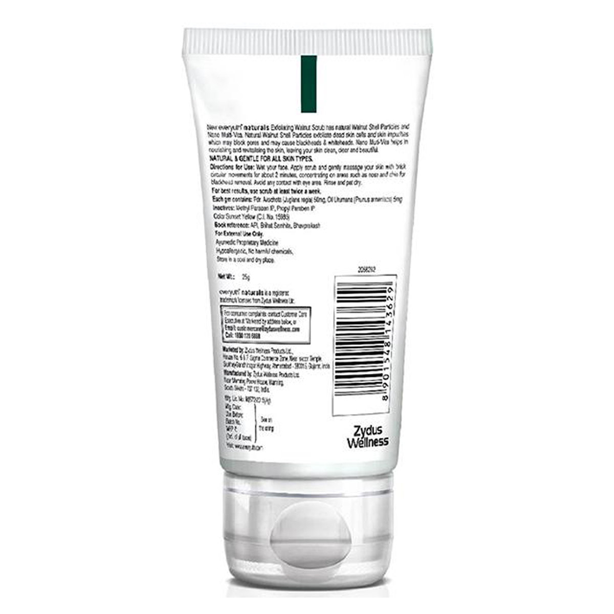 Everyuth Naturals Exfoliating Walnut Scrub 25 gm | For Blackheads & Dead Skin Cells Removal | For All Skin Type, Pack of 1 Everyuth Naturals Exfoliating Walnut Scrub 25 gm | For Blackheads & Dead Skin Cells Removal | For All Skin Type, Pack of 1