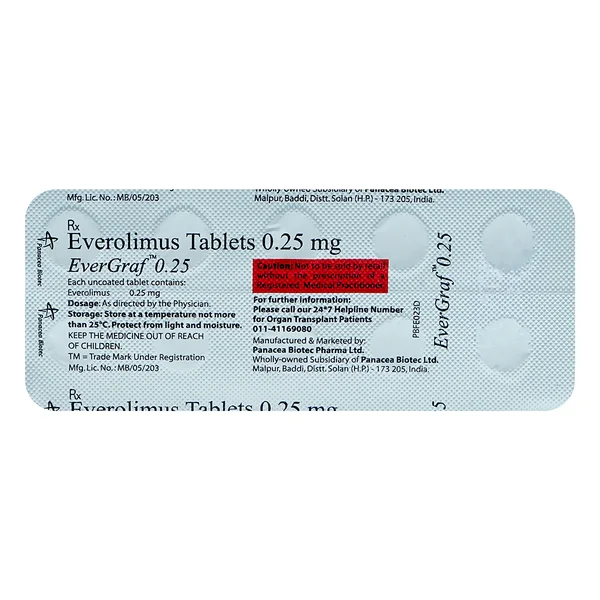 Evergraf 0.25 Tablet 10's, Pack of 10 TabletS