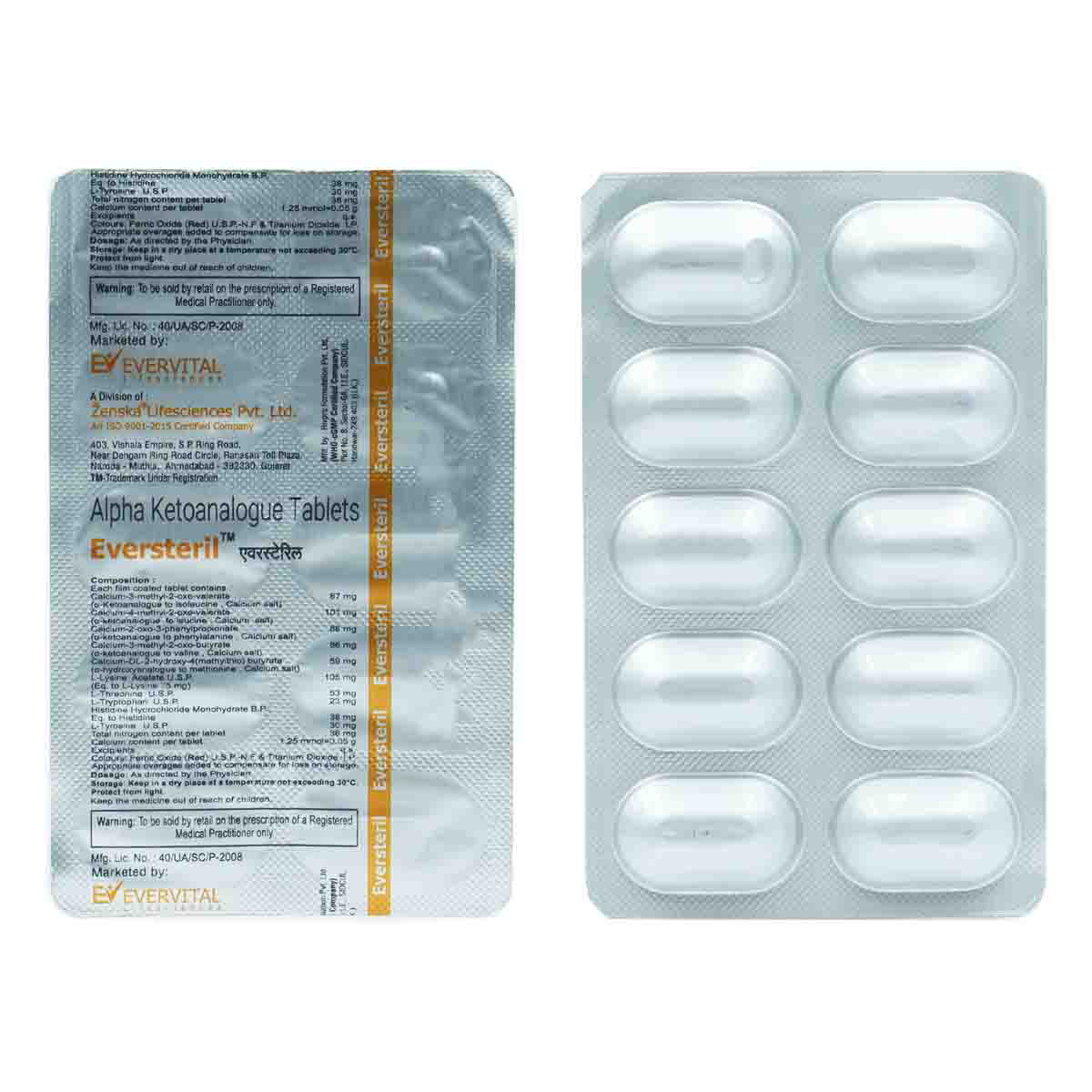 Buy Eversteril Tablet 10's Online