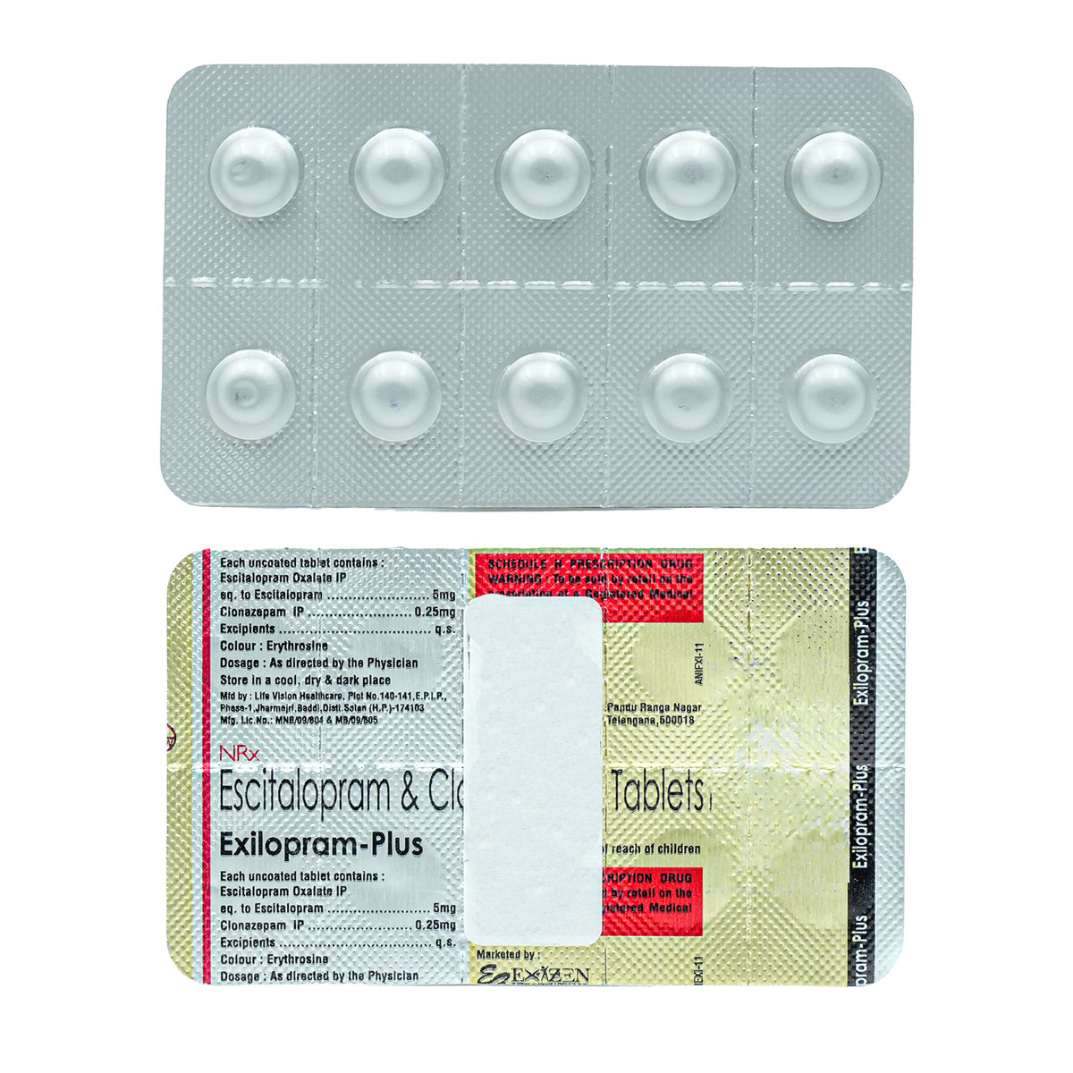 Exilopram Plus Tablet 10's, Pack of 10 TABLETS Exilopram Plus Tablet 10's, Pack of 10 TABLETS