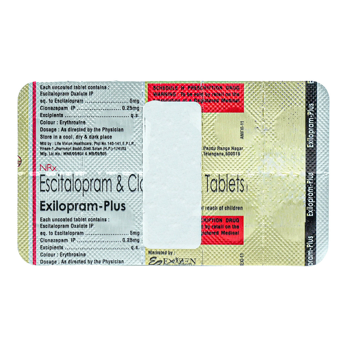 Exilopram Plus Tablet 10's, Pack of 10 TABLETS Exilopram Plus Tablet 10's, Pack of 10 TABLETS