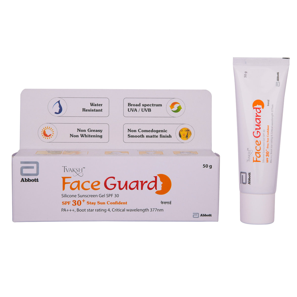 Tvaksh Face Guard SPF 30+ PA+++ Silicone Sunscreen Gel, 50 gm, Pack of 1 Tvaksh Face Guard SPF 30+ PA+++ Silicone Sunscreen Gel, 50 gm, Pack of 1