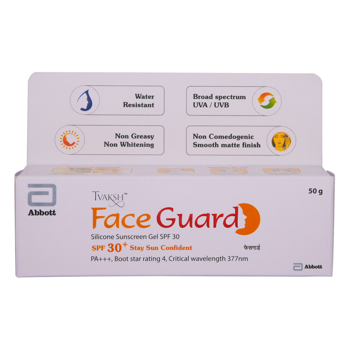Tvaksh Face Guard SPF 30+ PA+++ Silicone Sunscreen Gel, 50 gm, Pack of 1 Tvaksh Face Guard SPF 30+ PA+++ Silicone Sunscreen Gel, 50 gm, Pack of 1