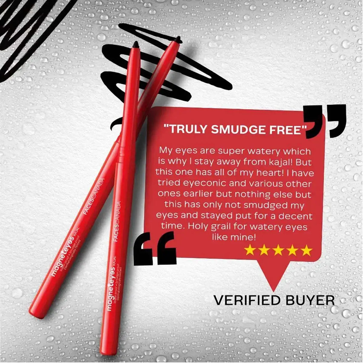 Faces Canada Magnet Eyes Deep Black Kajal, 2x0.35 gm, Pack of 1 Faces Canada Magnet Eyes Deep Black Kajal, 2x0.35 gm, Pack of 1