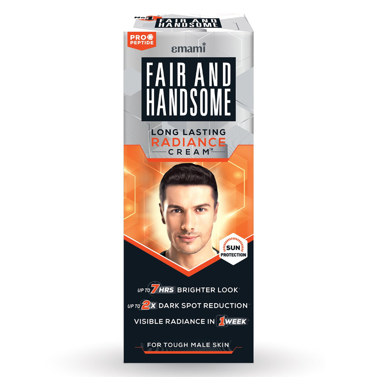 Fair and Handsome Long Lasting Radiance Cream 60 gm | Sun Protection | Brighter Look Upto 7Hrs | 2X Dark Spot Reduction | Give Radiant Skin In 1 Week | For Men | For Tough Male Skin, Pack of 1 Fair and Handsome Long Lasting Radiance Cream 60 gm | Sun Protection | Brighter Look Upto 7Hrs | 2X Dark Spot Reduction | Give Radiant Skin In 1 Week | For Men | For Tough Male Skin, Pack of 1