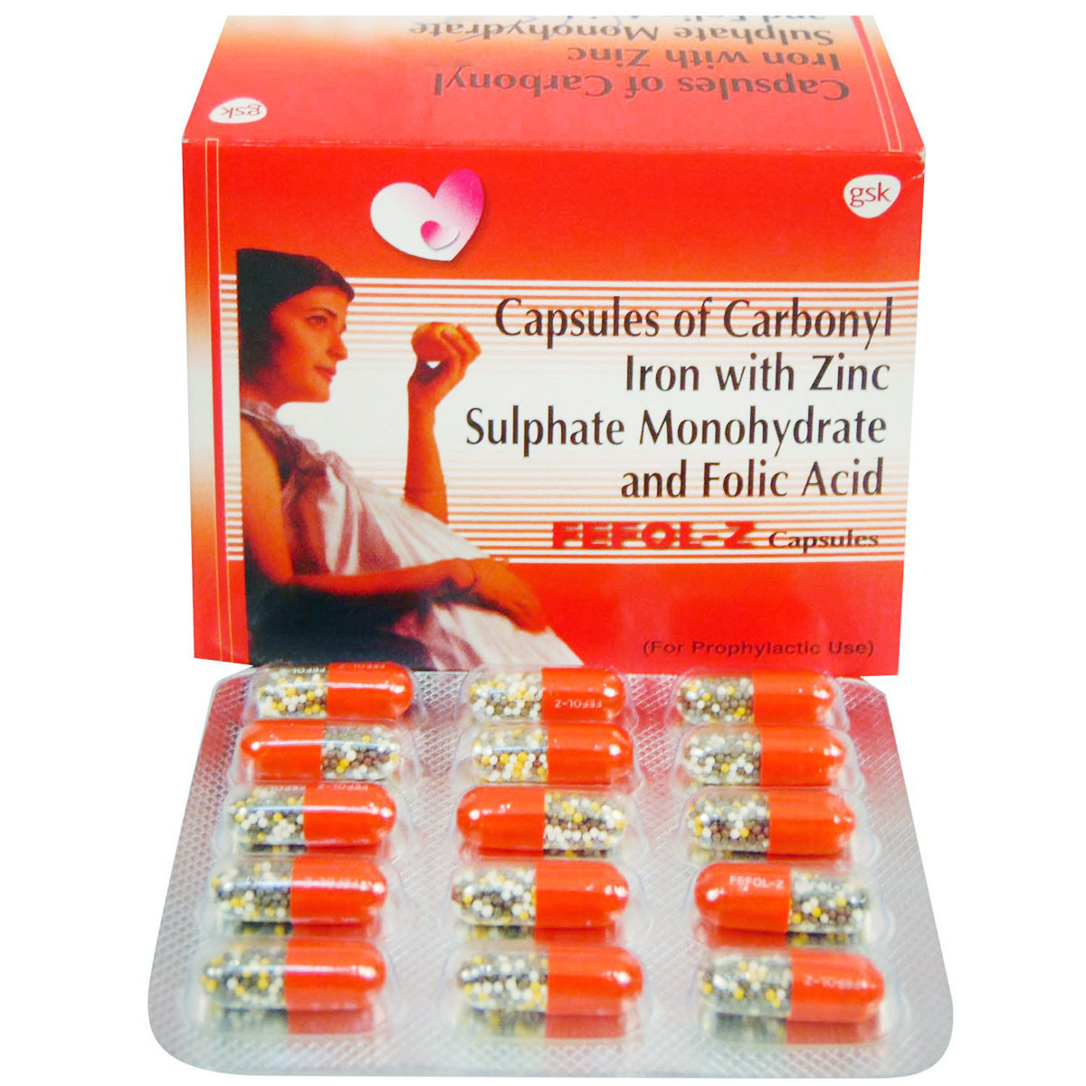 Fefol-Z Capsule 15's, Pack of 15 CAPSULES Fefol-Z Capsule 15's, Pack of 15 CAPSULES