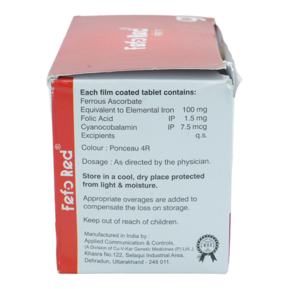 Fefo Red Tablet 10's, Pack of 10 TabletS Fefo Red Tablet 10's, Pack of 10 TabletS