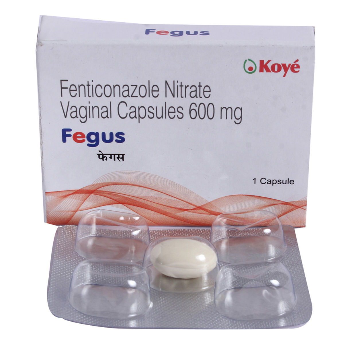 Buy Fegus 600mg Vaginal Capsule 1's Online