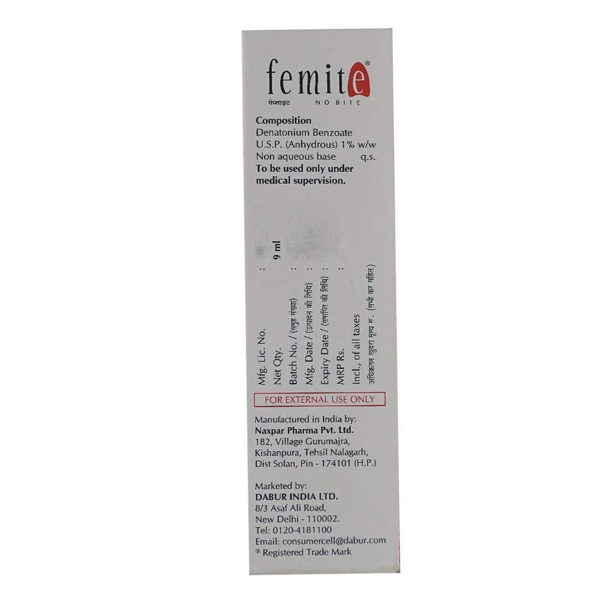 Femite Solution 9 ml, Pack of 1 Femite Solution 9 ml, Pack of 1