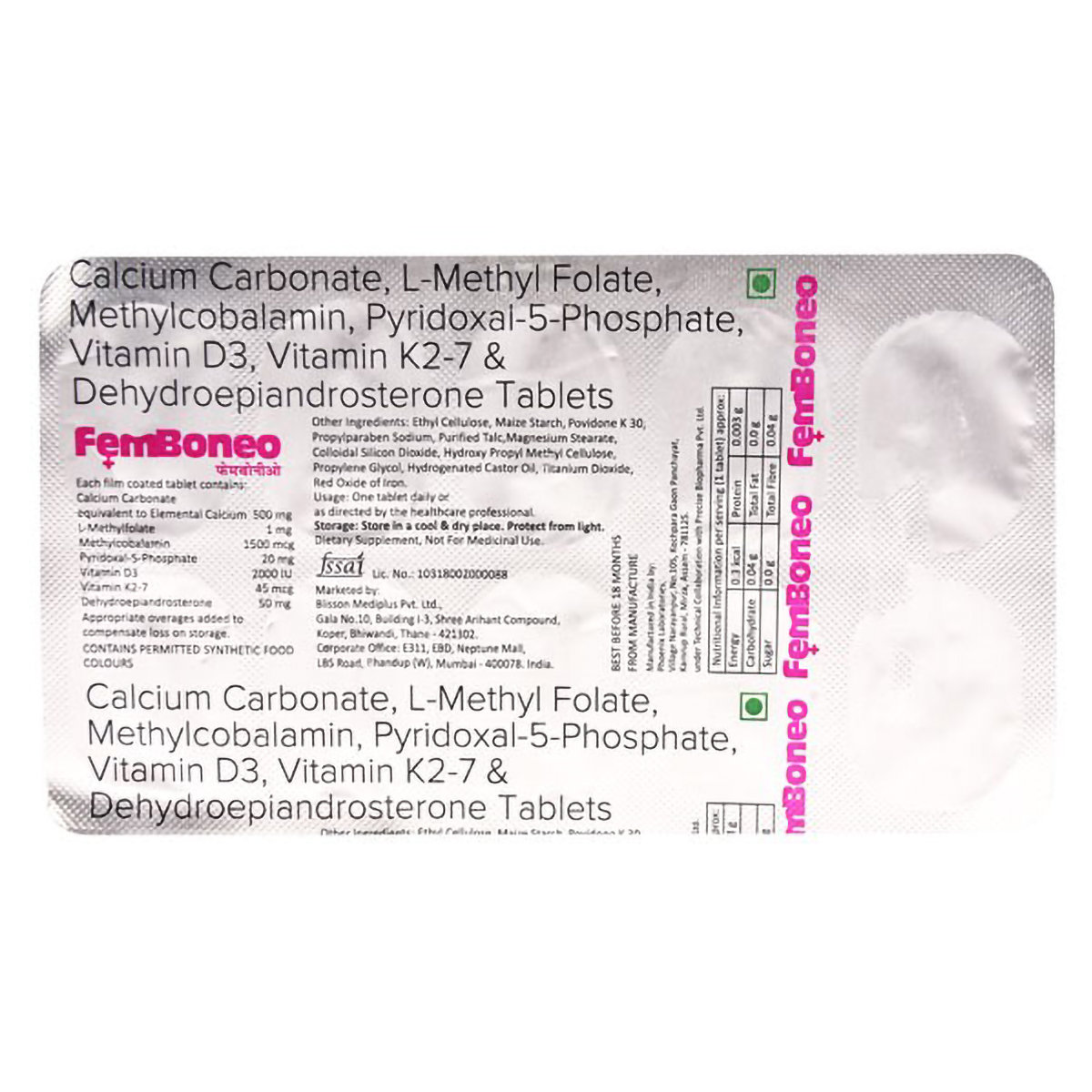 Femboneo Tablet 10's, Pack of 10 Femboneo Tablet 10's, Pack of 10