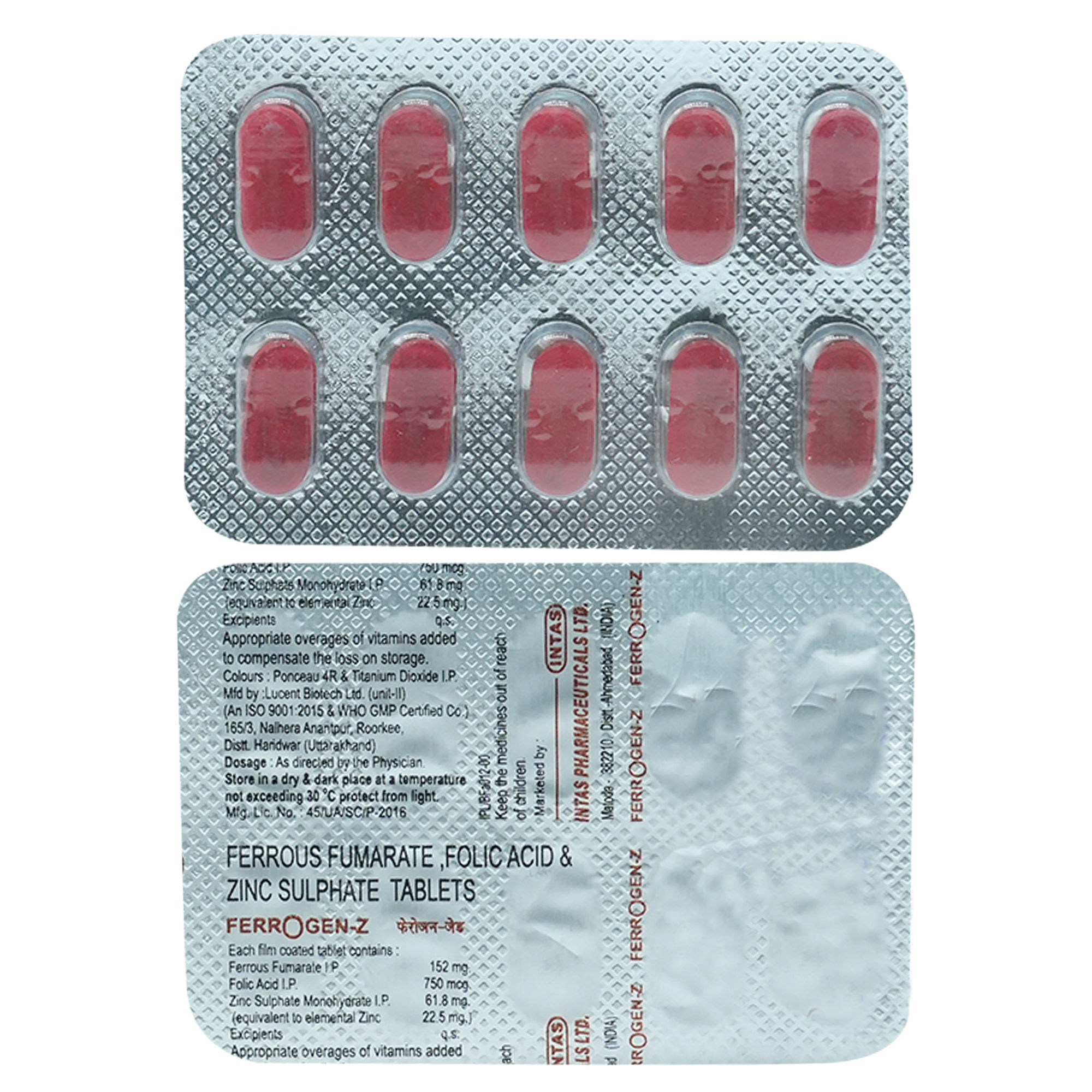 Buy Ferrogen Z Tablet 10's Online