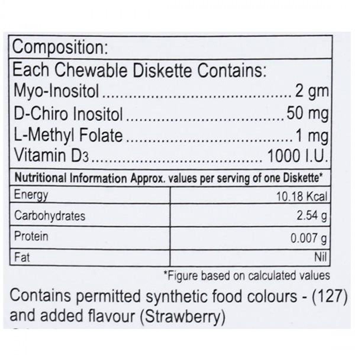 Fertova Sugar Free Strawberry Diskette 10's, Pack of 1 DISKETTE Fertova Sugar Free Strawberry Diskette 10's, Pack of 1 DISKETTE