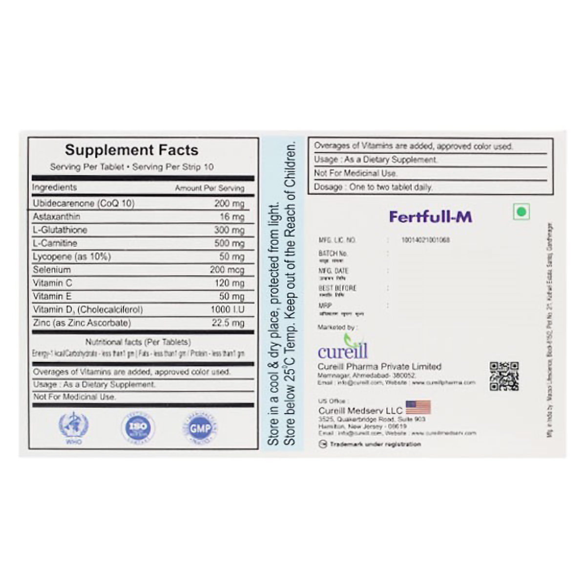 Fertfull M Tablet 10's, Pack of 10 Fertfull M Tablet 10's, Pack of 10