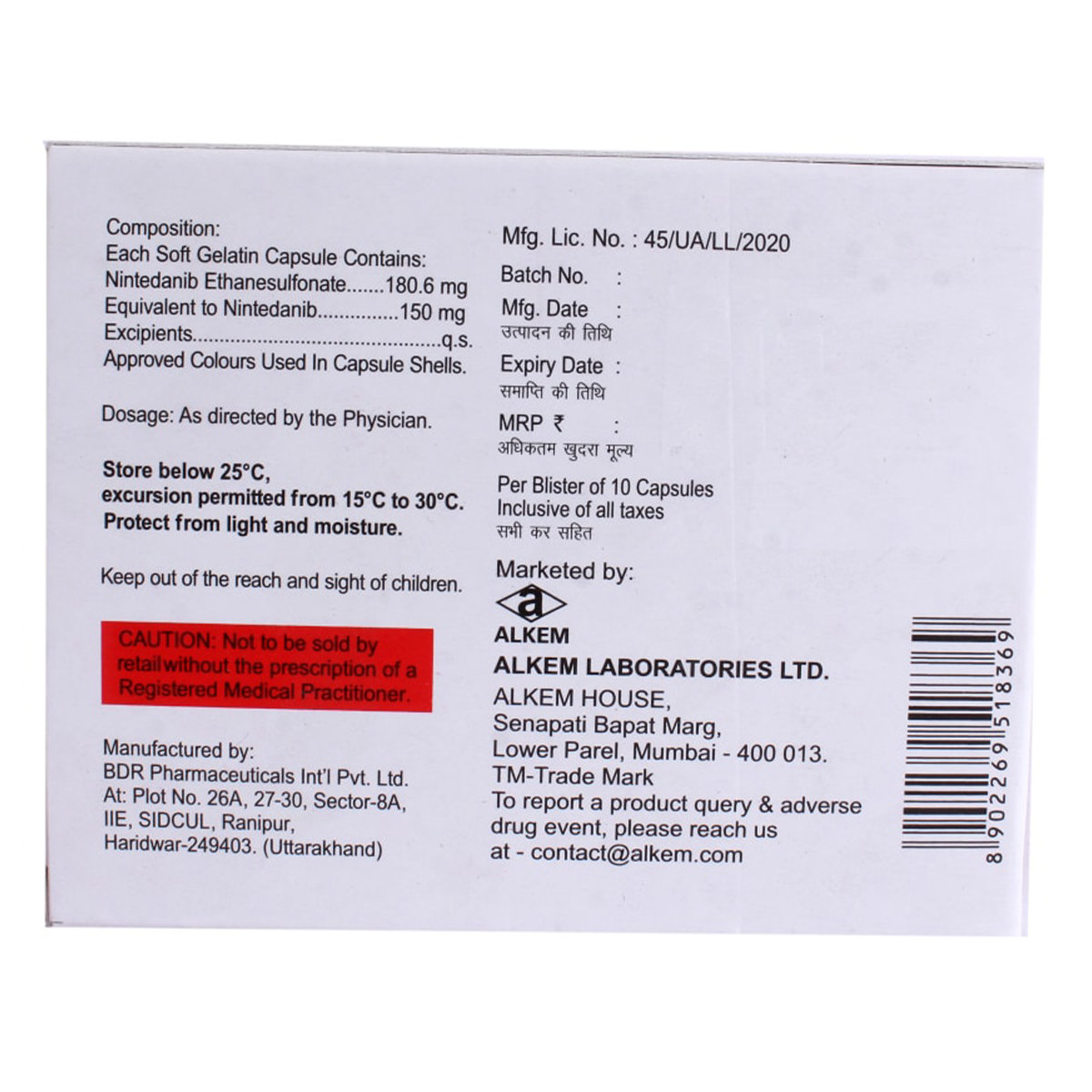 Fibnib 150 Softgel Capsule 10's, Pack of 10 CAPSULES Fibnib 150 Softgel Capsule 10's, Pack of 10 CAPSULES