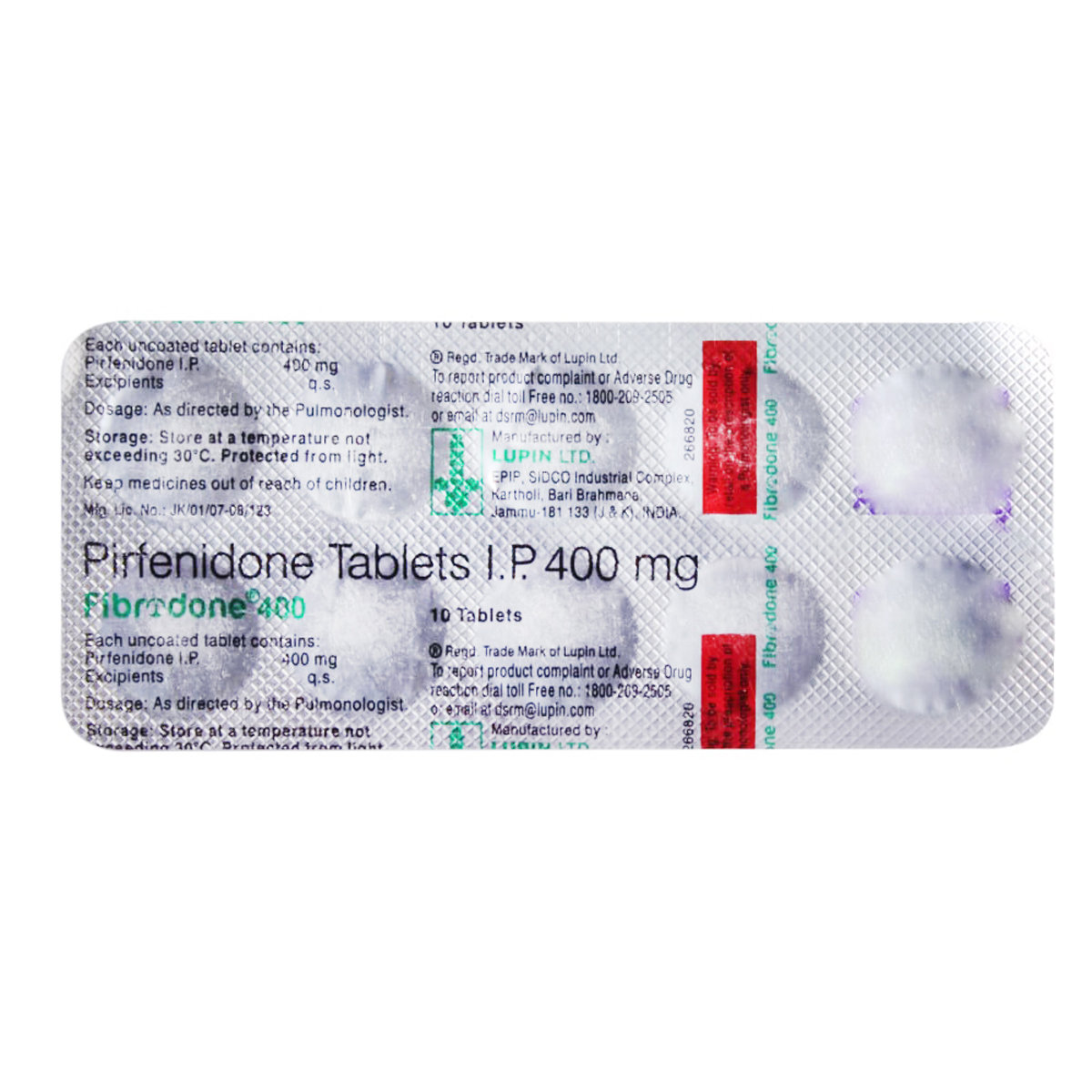 Fibrodone 400 Tablet 10's, Pack of 10 TABLETS Fibrodone 400 Tablet 10's, Pack of 10 TABLETS