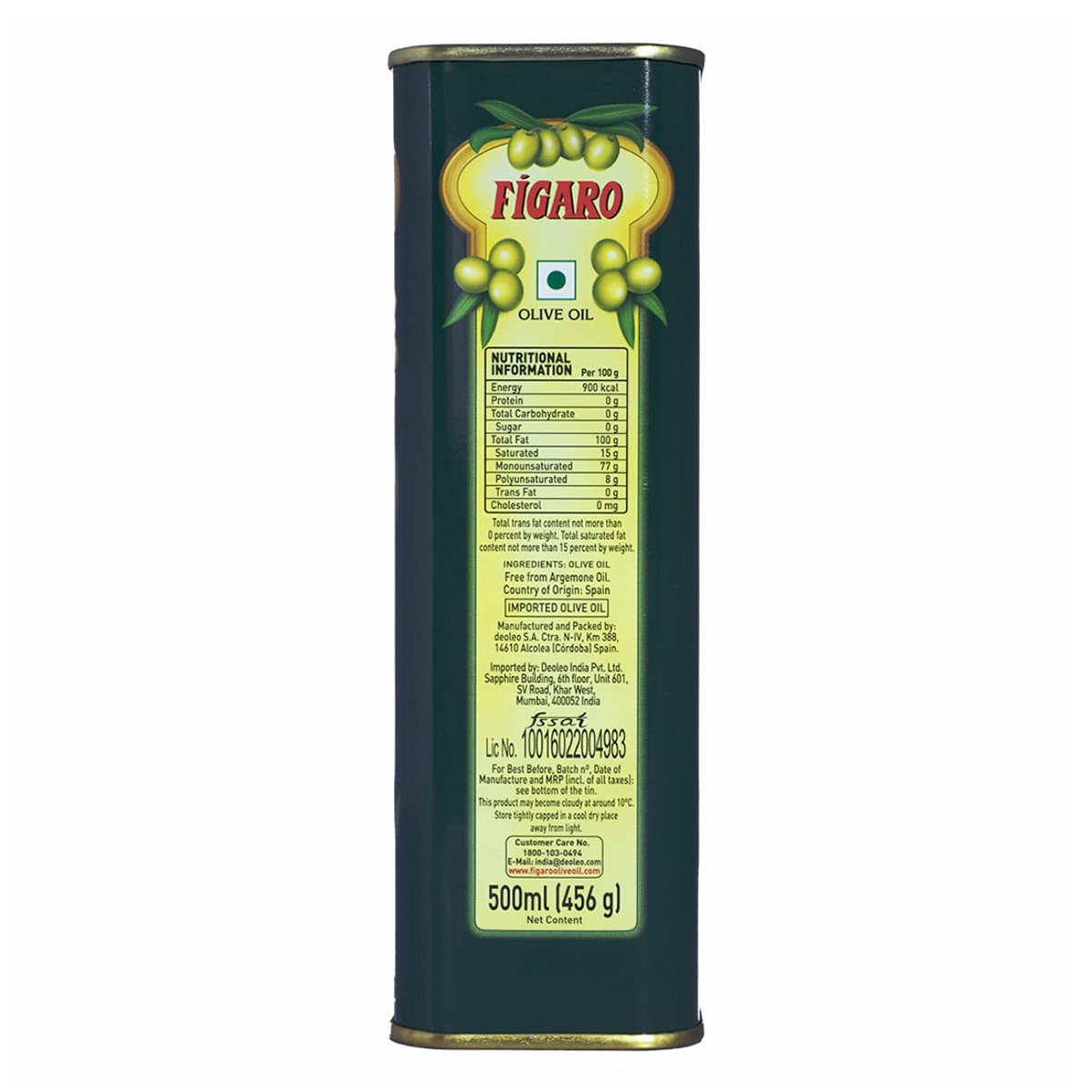 Figaro Olive Oil, 500 ml, Pack of 1 Figaro Olive Oil, 500 ml, Pack of 1