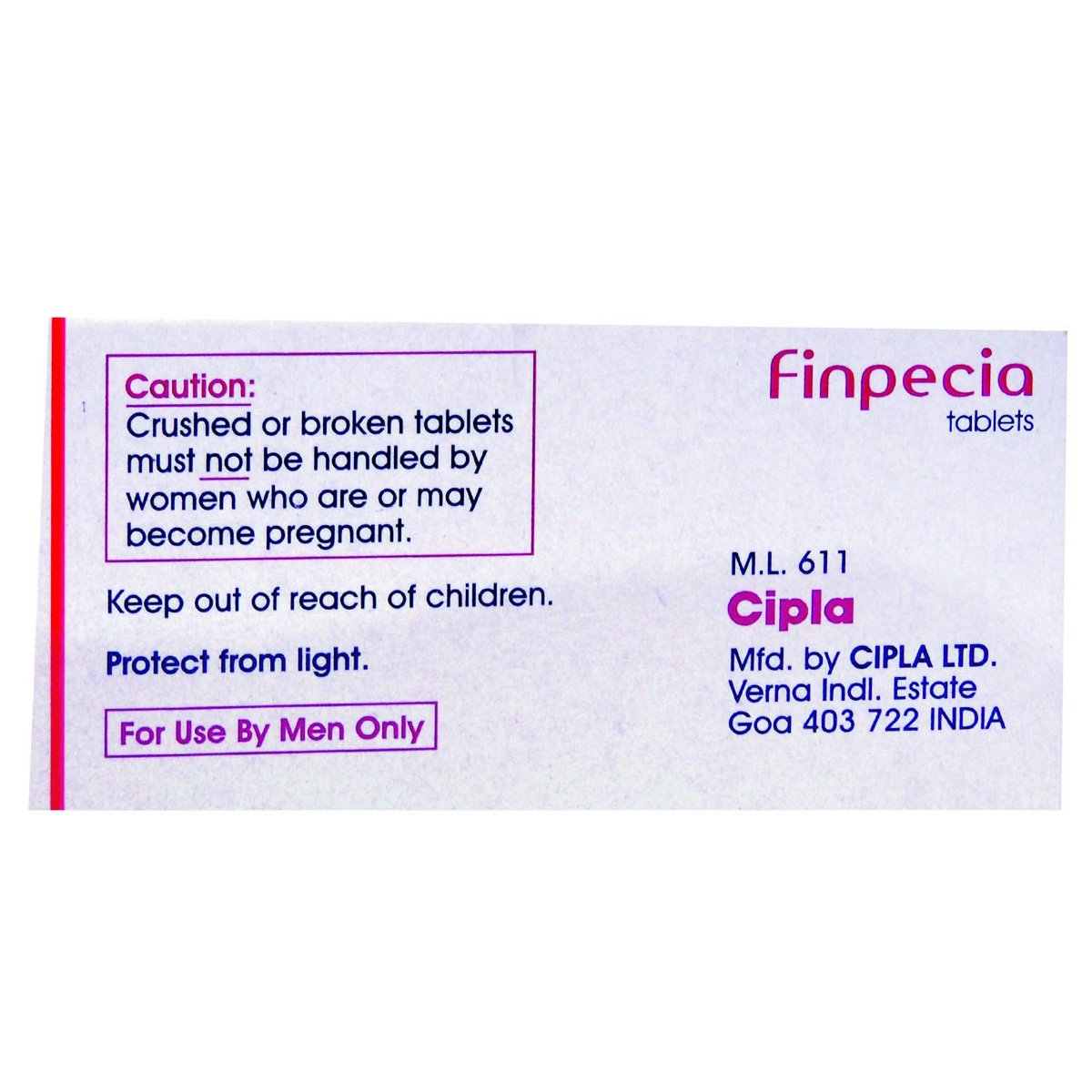 Finpecia Tablet 15's, Pack of 15 TABLETS Finpecia Tablet 15's, Pack of 15 TABLETS