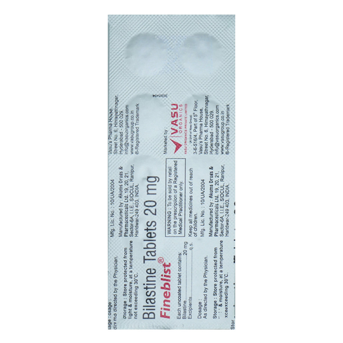 Fineblist Tablet 10's, Pack of 10 TabletS Fineblist Tablet 10's, Pack of 10 TabletS