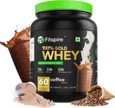 Fitspire 100% Gold Whey Isolate Protein Coffee Flavour Powder, 2 kg, Pack of 1