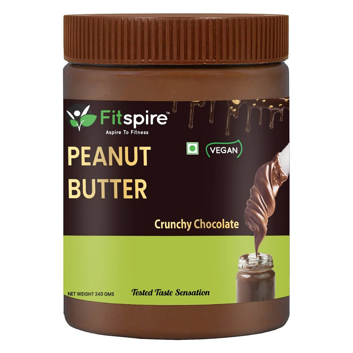 Fitspire Crunchy Chocolate Flavour Peanut Butter, 340 gm, Pack of 1 Fitspire Crunchy Chocolate Flavour Peanut Butter, 340 gm, Pack of 1