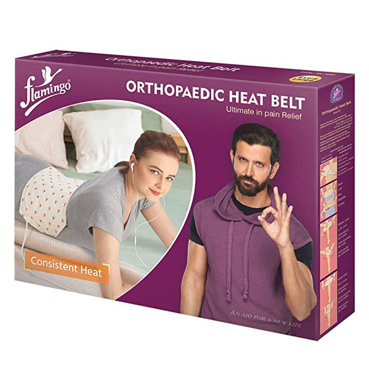 Flamingo Heat Belt Large, 1 Count, Pack of 1 Flamingo Heat Belt Large, 1 Count, Pack of 1