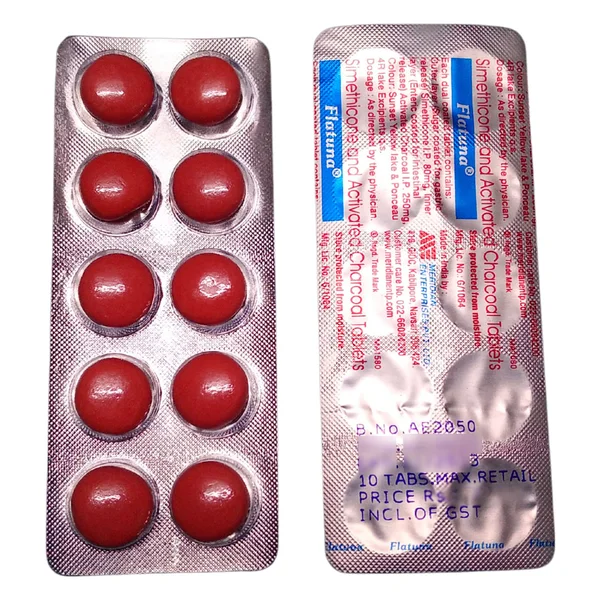 Flatuna Tablet 10's, Pack of 10 TabletS