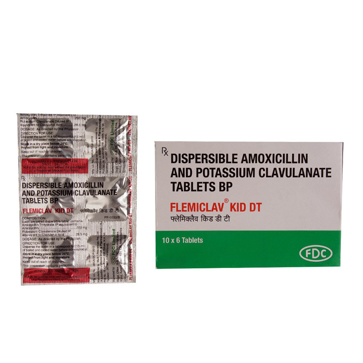 Flemiclav Kid DT Tablet 6's, Pack of 6 TabletS Flemiclav Kid DT Tablet 6's, Pack of 6 TabletS