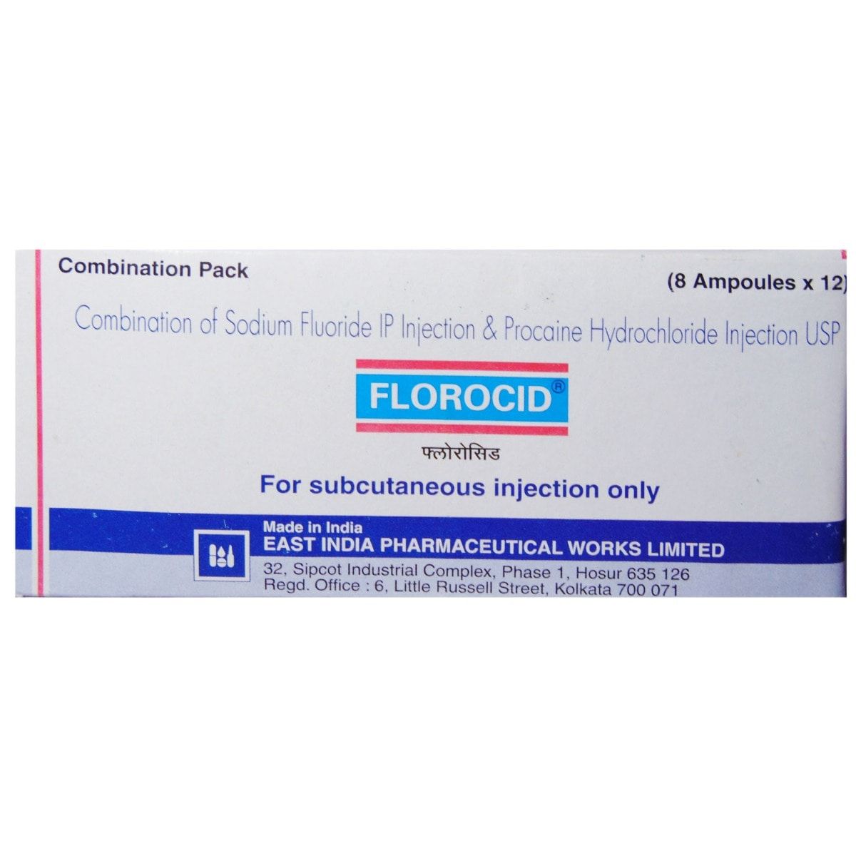 Buy Florocid Injection 8 x 1 ml Online