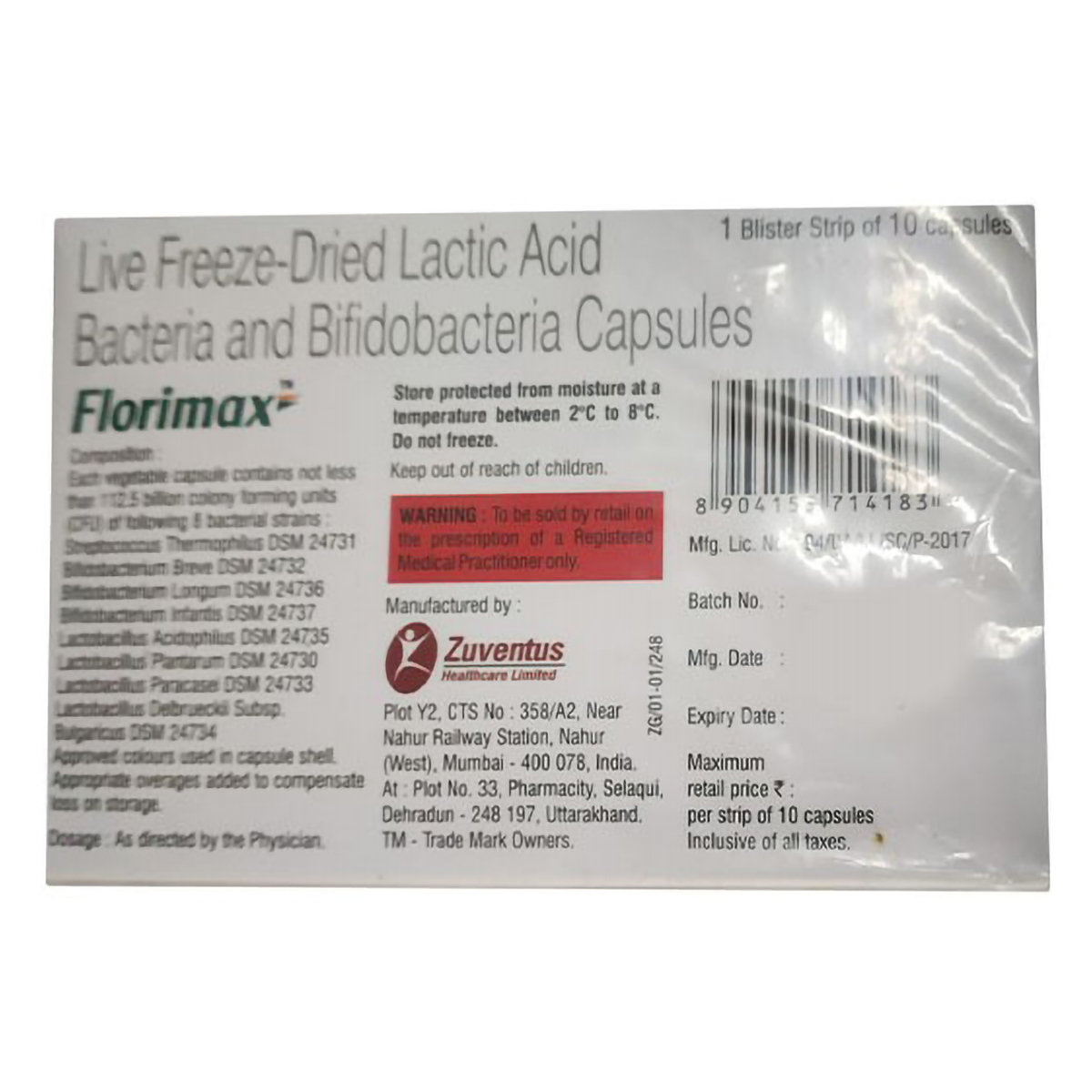 Florimax Capsule 10's, Pack of 10 CapsuleS Florimax Capsule 10's, Pack of 10 CapsuleS