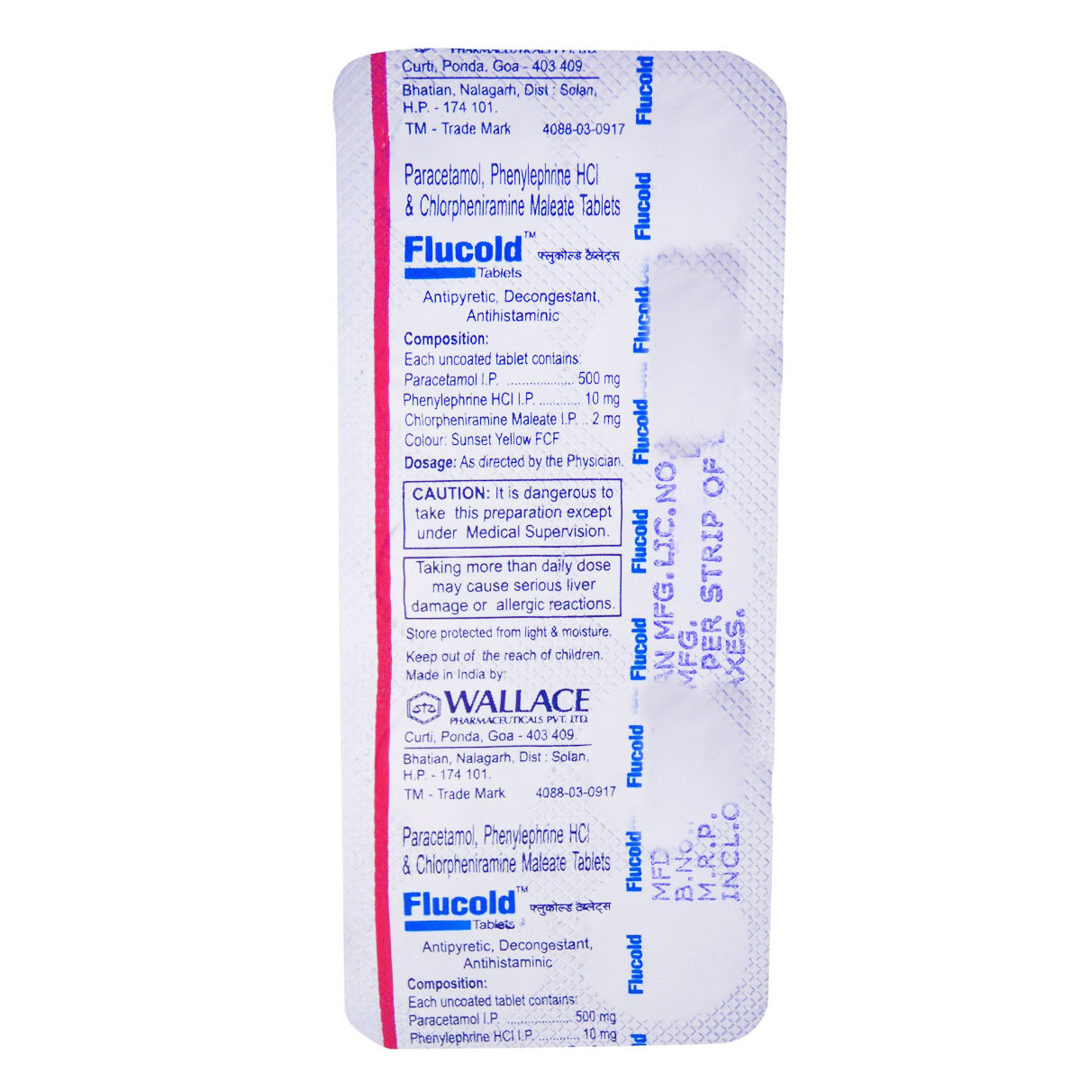 Flucold Tablet 10's, Pack of 10 Flucold Tablet 10's, Pack of 10