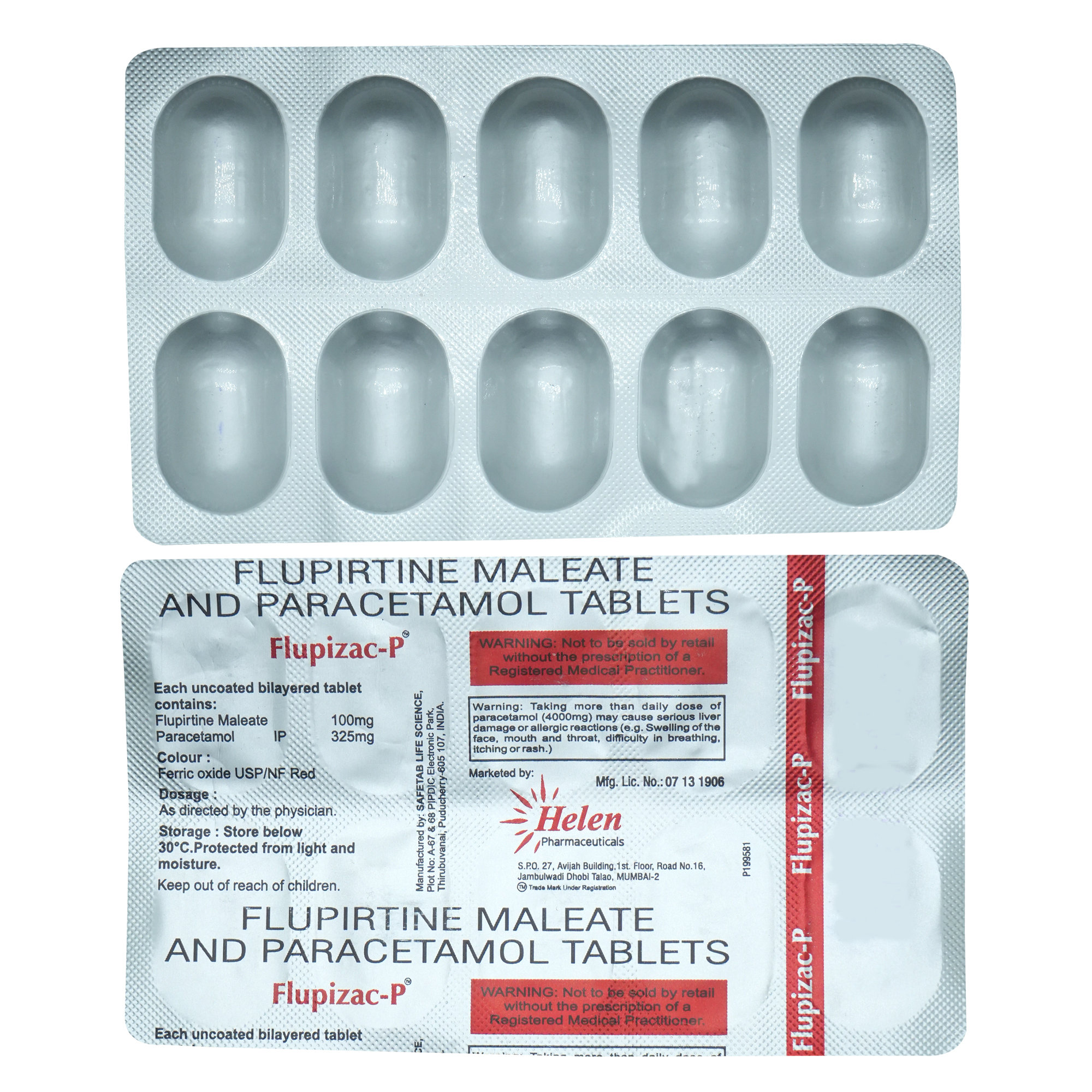 Flupizac-P Tablet 10's, Pack of 10 Flupizac-P Tablet 10's, Pack of 10