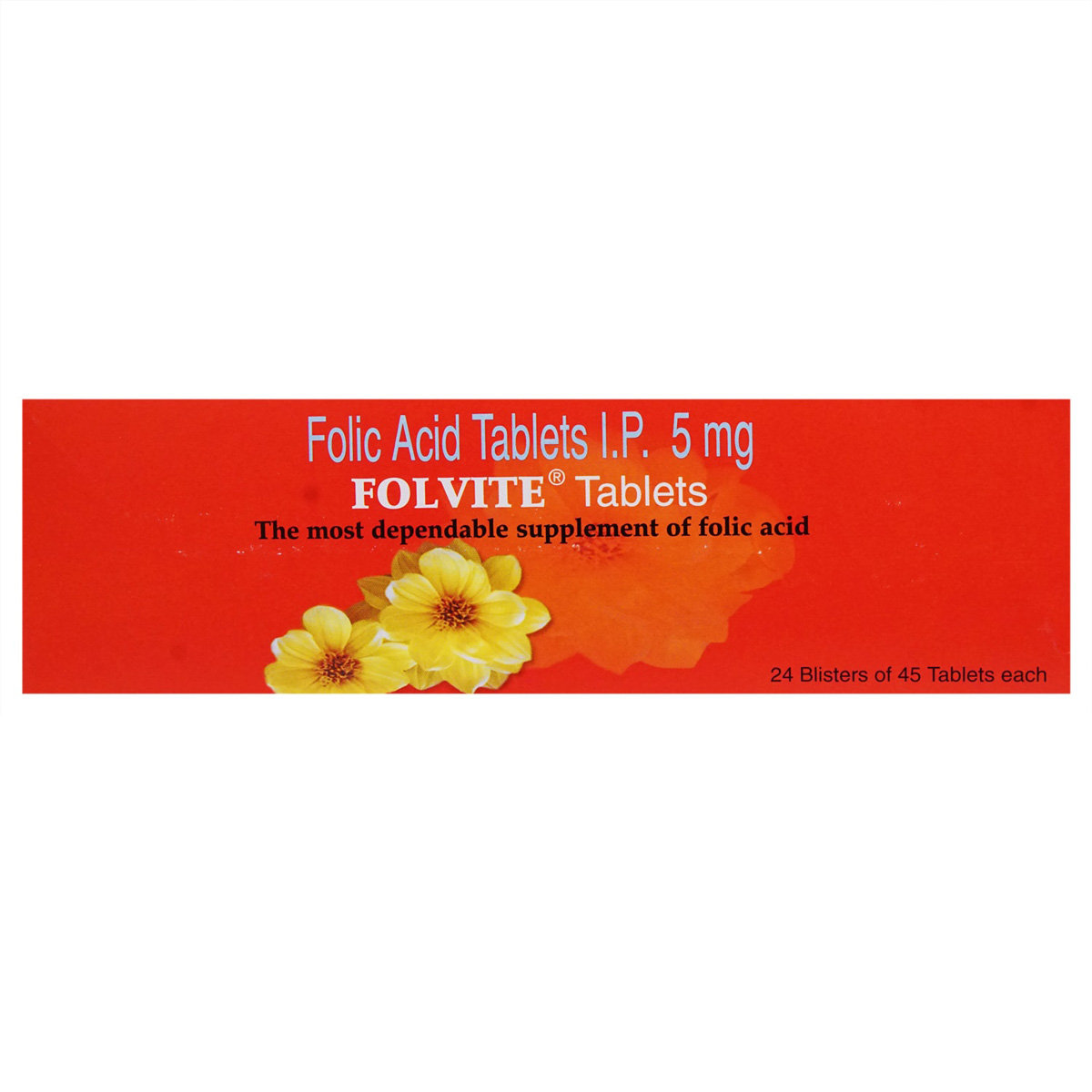 Folvite Tablet 45's, Pack of 45 TABLETS Folvite Tablet 45's, Pack of 45 TABLETS
