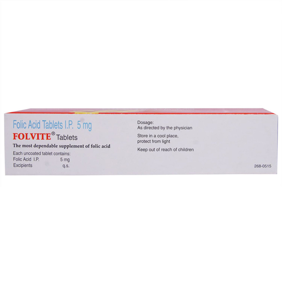 Folvite Tablet 45's, Pack of 45 TABLETS Folvite Tablet 45's, Pack of 45 TABLETS
