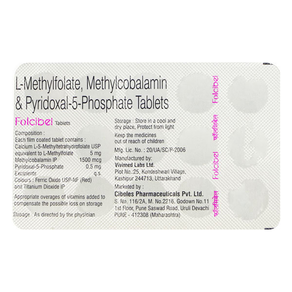 Folcibel Tablet 15's, Pack of 15 Folcibel Tablet 15's, Pack of 15