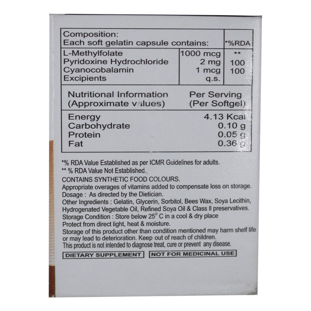 Folvista Softgel Capsule 10's, Pack of 10 Folvista Softgel Capsule 10's, Pack of 10