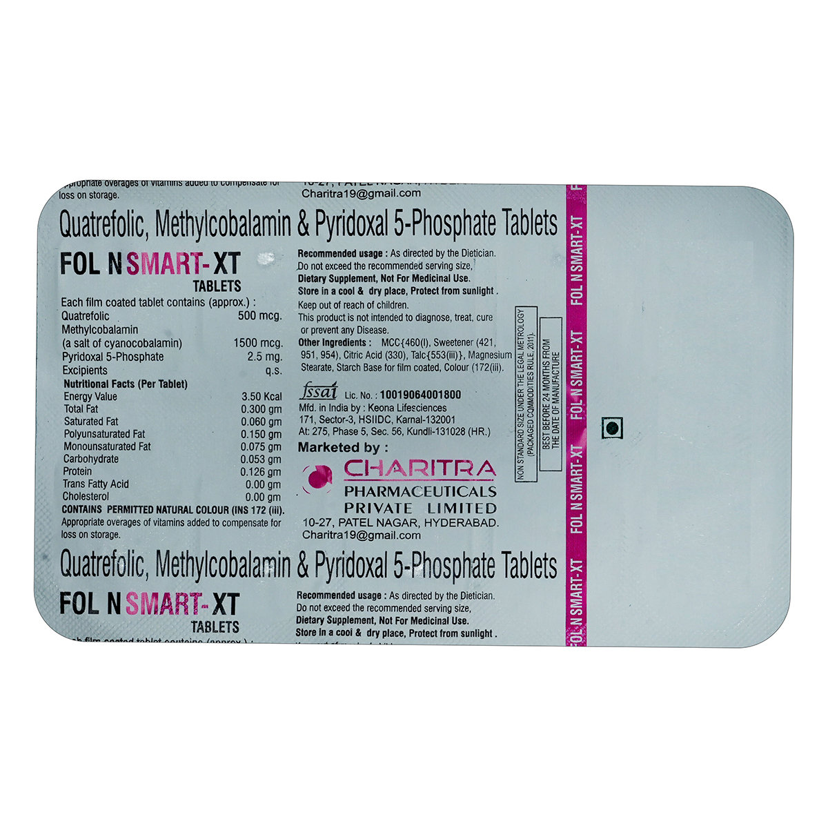 Fol N Smart XT Tablet 10's, Pack of 10 Fol N Smart XT Tablet 10's, Pack of 10