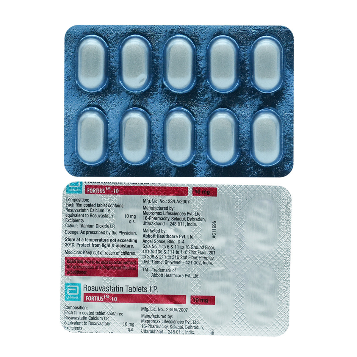 Fortius-10 Tablet 10's, Pack of 10 TabletS Fortius-10 Tablet 10's, Pack of 10 TabletS