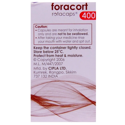 Foracort 400 Rotacaps 30's, Pack of 1 ROTACAP