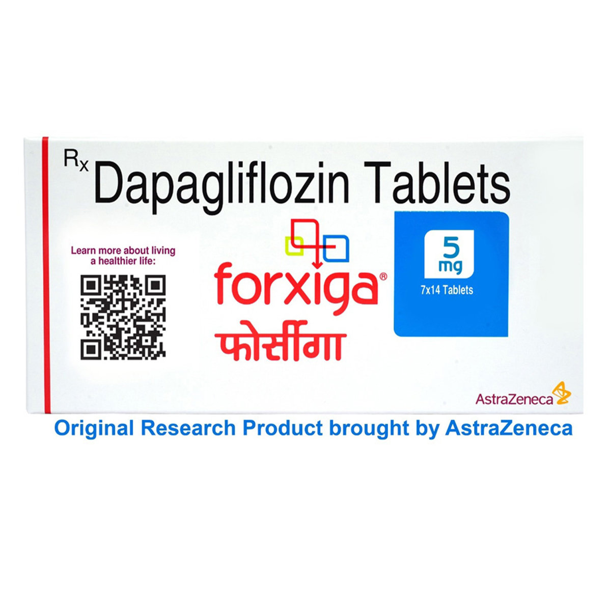 Forxiga 5 mg Tablet 14's, Pack of 14 TABLETS Forxiga 5 mg Tablet 14's, Pack of 14 TABLETS