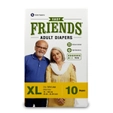 Friends Easy Adult Diapers XL, 10 Count