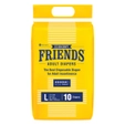 Friends Economy Adult Diapers Large, 10 Count