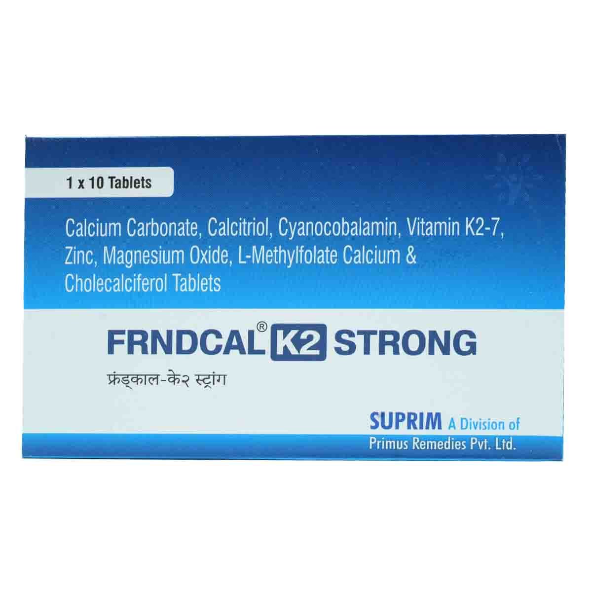 Frndcal K2 Strong Tablet 10's, Pack of 10 Frndcal K2 Strong Tablet 10's, Pack of 10