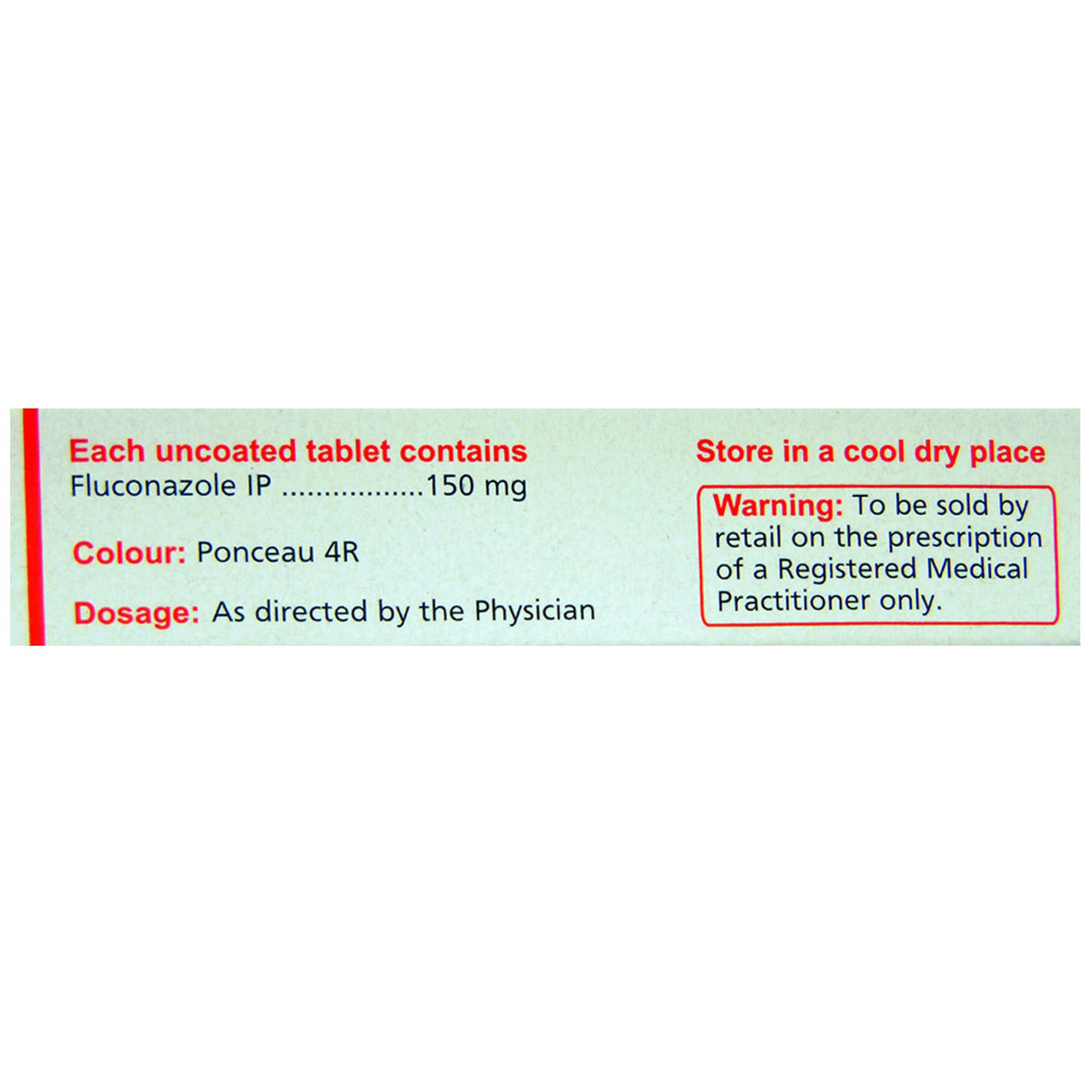 Fluka 150 Tablet 1's, Pack of 1 TABLET Fluka 150 Tablet 1's, Pack of 1 TABLET