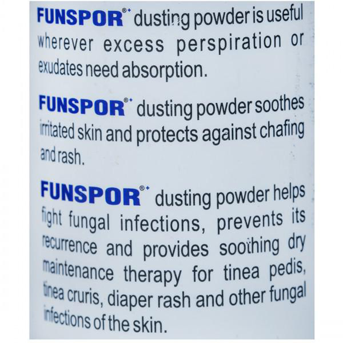 Funspor Dusting Powder 100 gm, Pack of 1 POWDER Funspor Dusting Powder 100 gm, Pack of 1 POWDER
