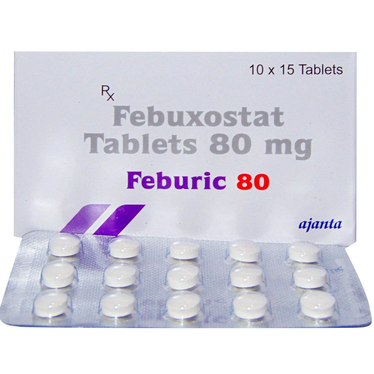 Feburic 80 Tablet 15's, Pack of 15 TABLETS Feburic 80 Tablet 15's, Pack of 15 TABLETS
