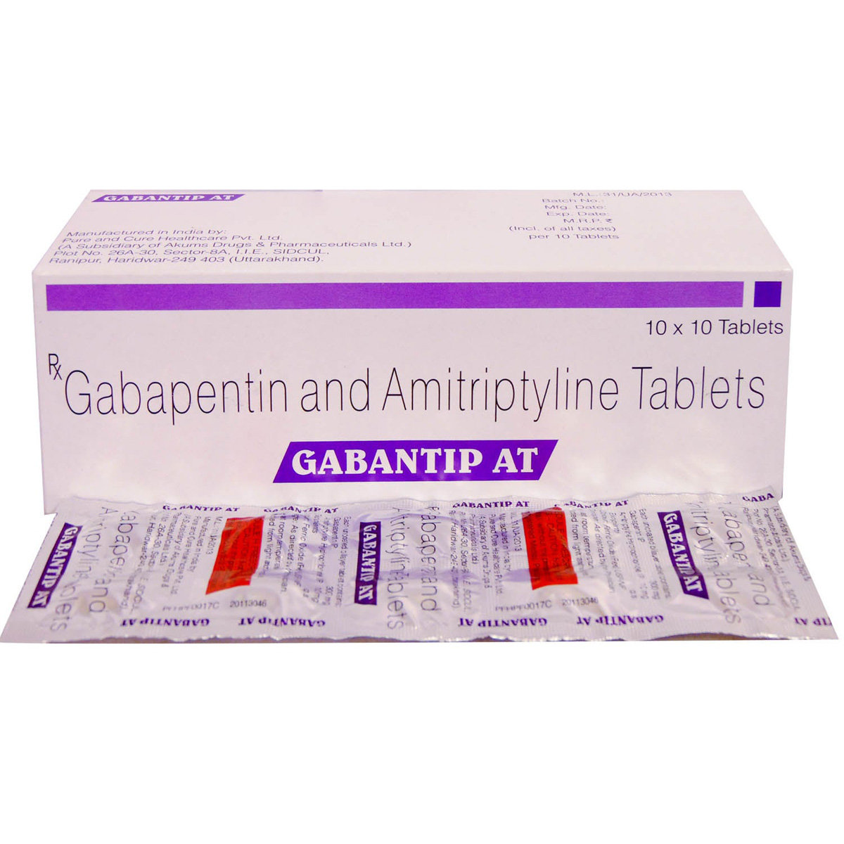 Gabantip AT Tablet 10's, Pack of 10 TABLETS Gabantip AT Tablet 10's, Pack of 10 TABLETS