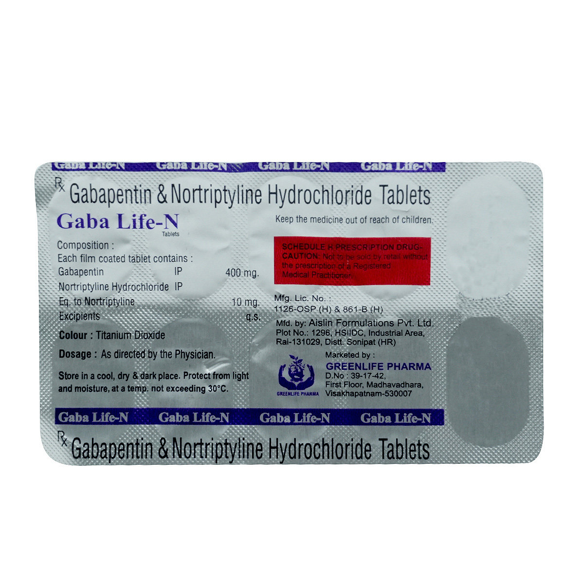 Gabalife-N Tablet 10's, Pack of 10 TabletS Gabalife-N Tablet 10's, Pack of 10 TabletS