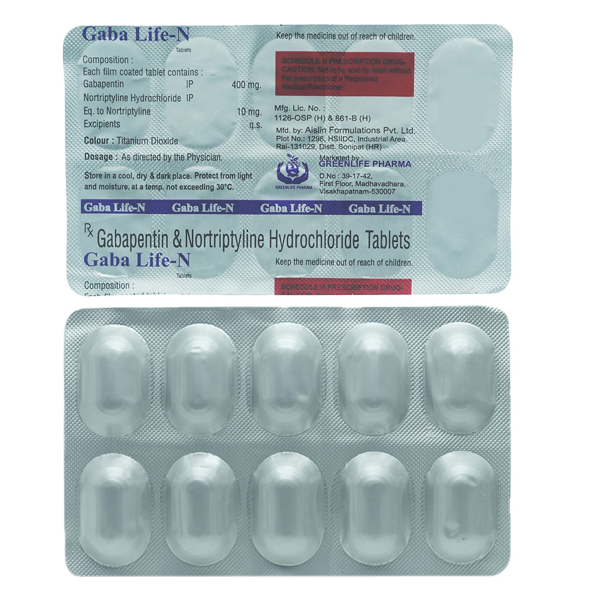 Gabalife-N Tablet 10's, Pack of 10 TabletS Gabalife-N Tablet 10's, Pack of 10 TabletS
